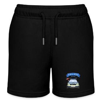 Polizeiauto mit Sirene - Kinder Organic Joggingshorts Mini Bolter von Stanley/Stella - Schwarz - Vorne