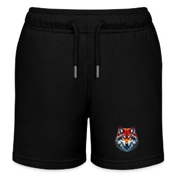 Wolf - Kinder Organic Joggingshorts Mini Bolter von Stanley/Stella - Schwarz - Vorne