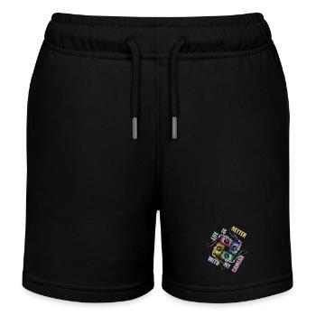 Life is better with my camera - Kinder Organic Joggingshorts Mini Bolter von Stanley/Stella - Schwarz - Vorne