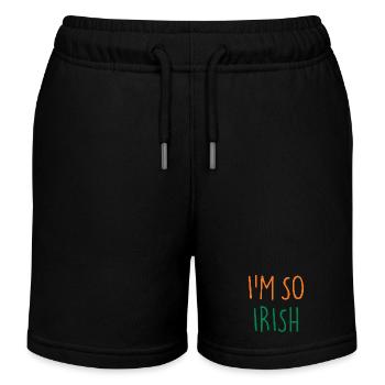 I'M SO IRISH Ireland Irland - Kinder Organic Joggingshorts Mini Bolter von Stanley/Stella - Schwarz - Vorne