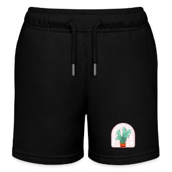 Thorny but Adorable Cactus - Kinder Organic Joggingshorts Mini Bolter von Stanley/Stella - Schwarz - Vorne