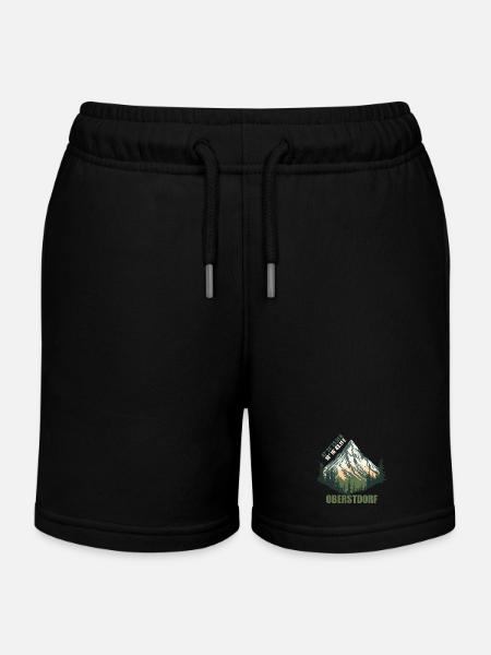 Oberstdorf - Kinder Organic Joggingshorts Mini Bolter von Stanley/Stella - Schwarz