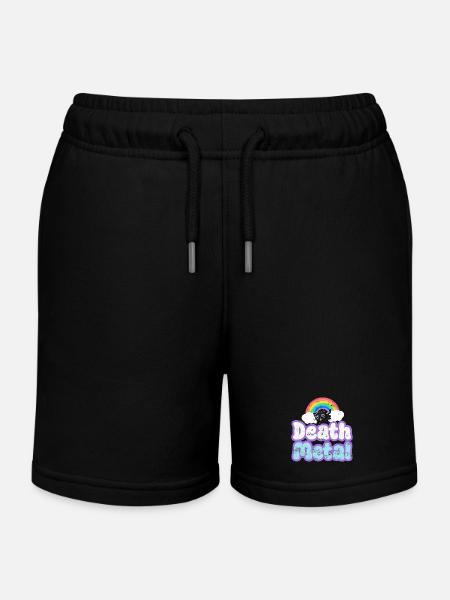 Death metal - Kids Organic Sweat Shorts by Stanley/Stella - black