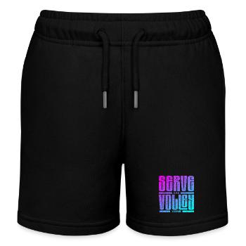 Tennis serve and volley style - Kinder Organic Joggingshorts Mini Bolter von Stanley/Stella - Schwarz - Vorne