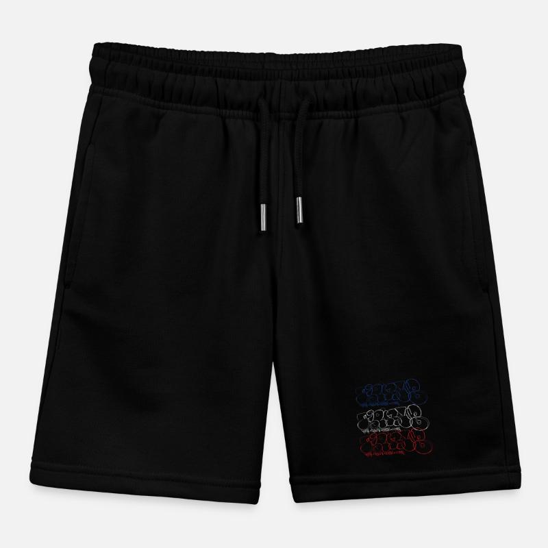 Graffiti Kunst Collage Print (Pariser Bubble Style Kinder Organic Joggingshorts Mini Bolter von Stanley/Stella