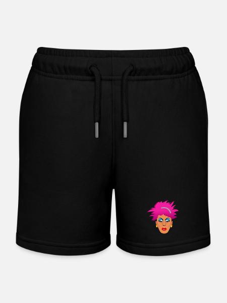 Drag Queen rose - Short de jogging enfant bio Stanley/Stella - noir