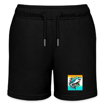 Hai - Kinder Organic Joggingshorts Mini Bolter von Stanley/Stella - Schwarz - Vorne