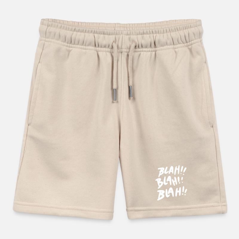 Bla Bla Bla Blanc Short de jogging enfant bio Stanley/Stella