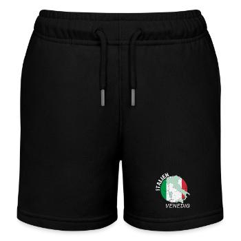 Venise - Short de jogging enfant bio Stanley/Stella - noir - Devant