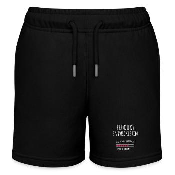 Produktentwicklerin Produktentwicklung Studium - Kinder Organic Joggingshorts Mini Bolter von Stanley/Stella - Schwarz - Vorne