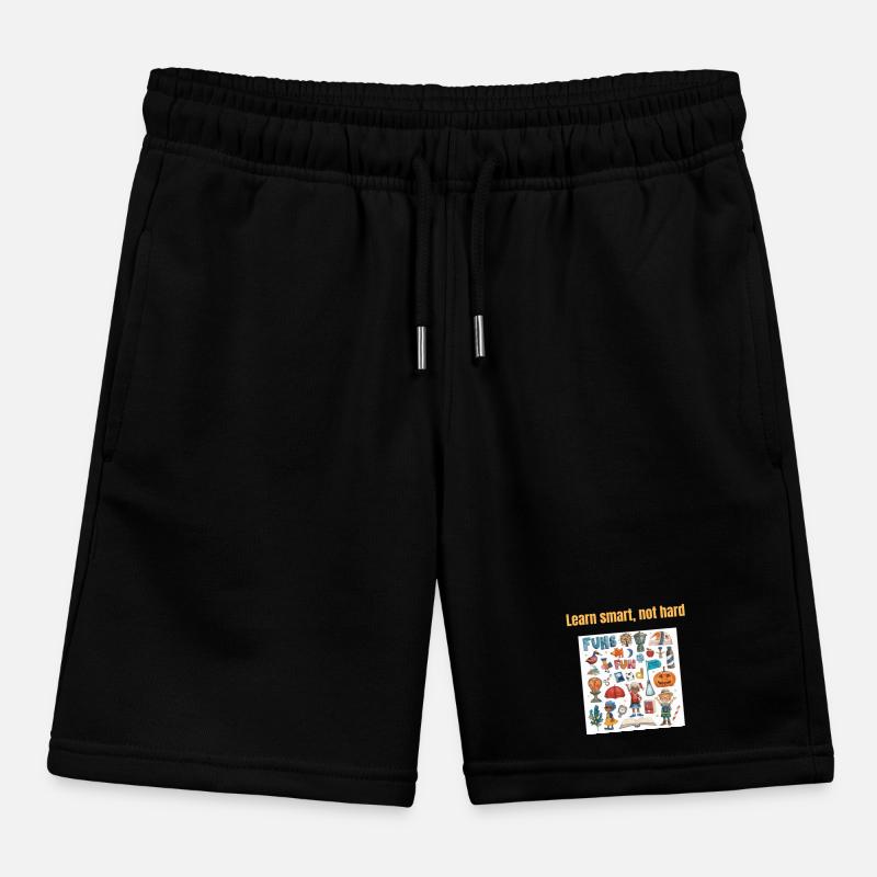 Learn smart, not hard- for students, teachers, parents Kids Organic Sweat Shorts by Stanley/Stella