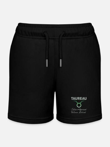 Taureau - Short de jogging enfant bio Stanley/Stella - noir
