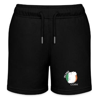 Cork - Kids Organic Sweat Shorts by Stanley/Stella - black - Front