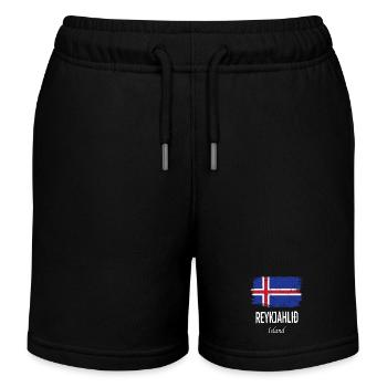 Reykjahlið - Kinder Organic Joggingshorts Mini Bolter von Stanley/Stella - Schwarz - Vorne