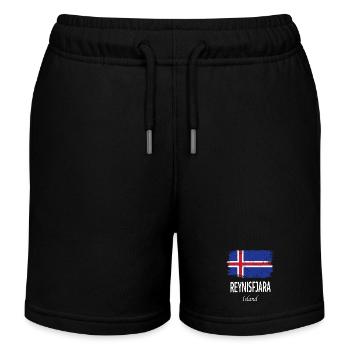 Reynisfjara - Kinder Organic Joggingshorts Mini Bolter von Stanley/Stella - Schwarz - Vorne