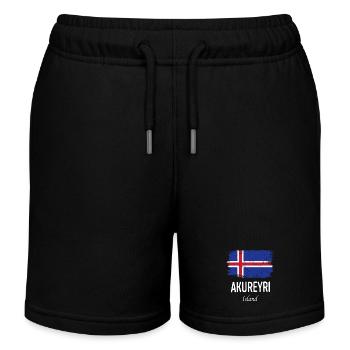 Akureyri - Kinder Organic Joggingshorts Mini Bolter von Stanley/Stella - Schwarz - Vorne