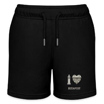 I Love Budapest – Klassische Architektur - Kinder Organic Joggingshorts Mini Bolter von Stanley/Stella - Schwarz - Vorne