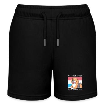 Therapiehund Therapeut Therapie Hund Hundetraining - Kinder Organic Joggingshorts Mini Bolter von Stanley/Stella - Schwarz - Vorne