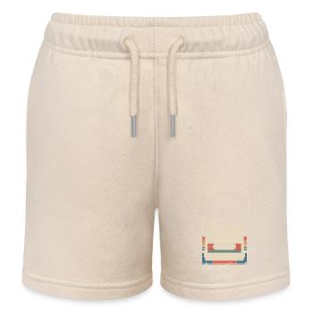 50th Anniversary - Vintage Gift 1976 - Kids Organic Sweat Shorts by Stanley/Stella - soft Ecru - Front