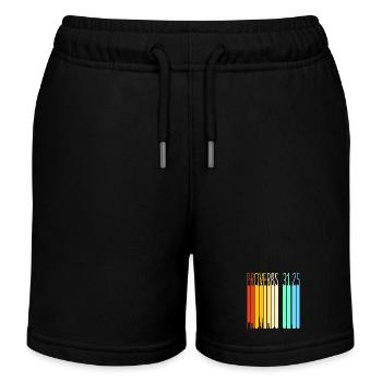 Chapter 31 Bible Proverb Jesus Christ Bible Verse - Kids Organic Sweat Shorts by Stanley/Stella - black - Front