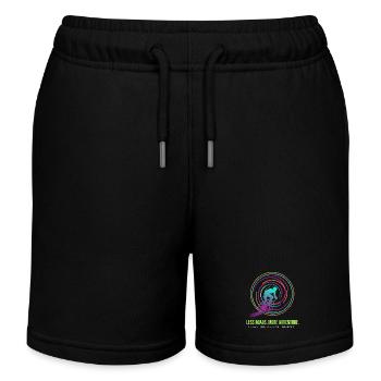Aventure cycliste : Spirale néon - Short de jogging enfant bio Stanley/Stella - noir - Devant