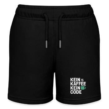 Kein Kaffee Kein Code Programmierer Informatiker - Kinder Organic Joggingshorts Mini Bolter von Stanley/Stella - Schwarz - Vorne
