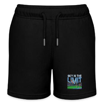 Sky is the Limit: Pole Vault - Kids Organic Sweat Shorts by Stanley/Stella - black - Front