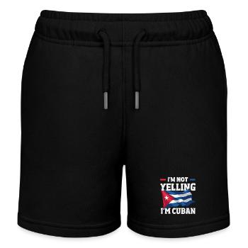 Cuba Pride & Home - Design du drapeau de Cuba - Short de jogging enfant bio Stanley/Stella - noir - Devant