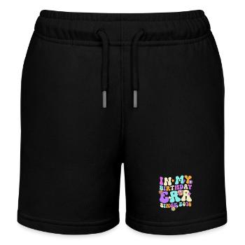 Idée de cadeau rétro pour le 16e anniversaire - Short de jogging enfant bio Stanley/Stella - noir - Devant
