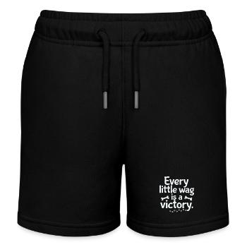 Jeder Wag ist ein kleiner Sieg - Kinder Organic Joggingshorts Mini Bolter von Stanley/Stella - Schwarz - Vorne