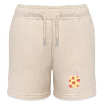 Pastellrosen auf Creme - Kinder Organic Joggingshorts Mini Bolter von Stanley/Stella - Natur - Vorne