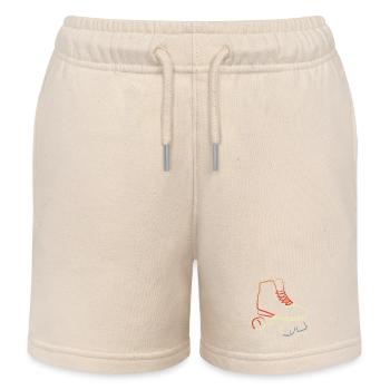 Retro Vintage Roller Skates - Kinder Organic Joggingshorts Mini Bolter von Stanley/Stella - Natur - Vorne