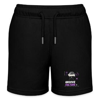 Groove culture hardgroove Trance techno art - Kids Organic Sweat Shorts by Stanley/Stella - black - Front