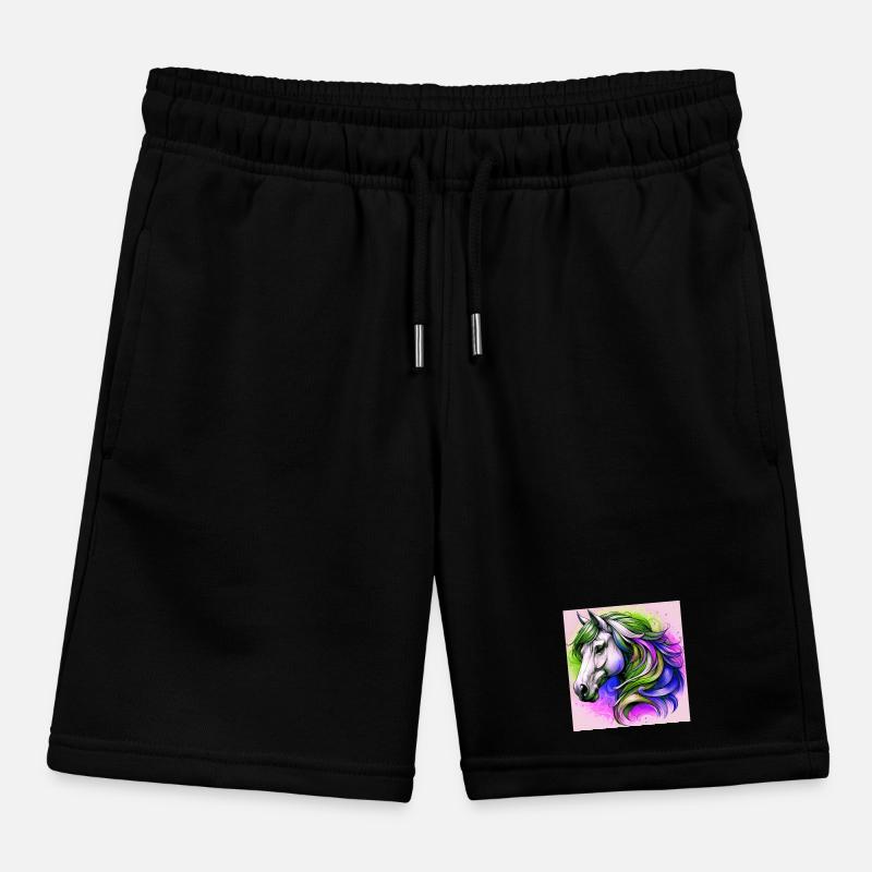 Pferd Kinder Organic Joggingshorts Mini Bolter von Stanley/Stella