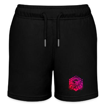 Idée cadeau pour un vélo de route avec vélo de route - Short de jogging enfant bio Stanley/Stella - noir - Devant