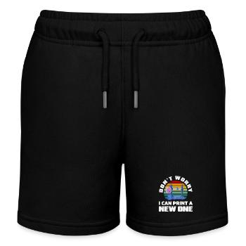 Ne t’inquiète pas, je peux imprimer une nouvelle impression 3D - Short de jogging enfant bio Stanley/Stella - noir - Devant
