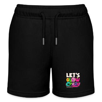 Retour rétro au design vintage des années 80 - Short de jogging enfant bio Stanley/Stella - noir - Devant