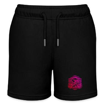 Idée cadeau pour un vélo de route avec vélo de route - Short de jogging enfant bio Stanley/Stella - noir - Devant
