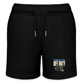 Pharmacy Technician Pharmacy Tech Cpht Rx Gift - Kids Organic Sweat Shorts by Stanley/Stella - black - Front
