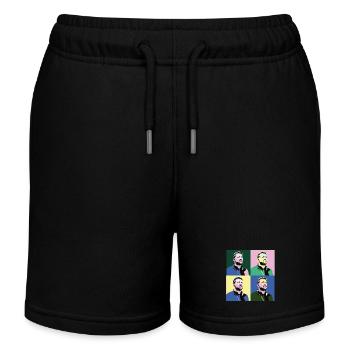 Zelensky Pop-Art - Kids Organic Sweat Shorts by Stanley/Stella - black - Front