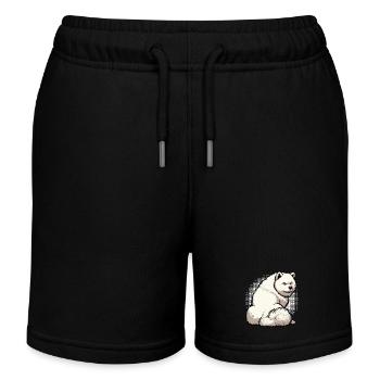 Samoyed Samoyed Owner Samoyed Lovers - Kids Organic Sweat Shorts by Stanley/Stella - black - Front