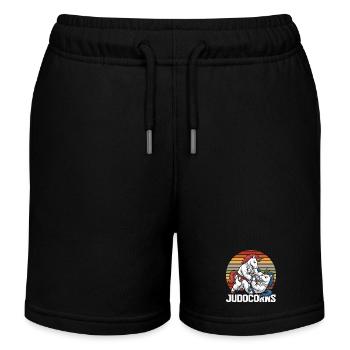 Judocorns Unicorn Judo Martial Arts Retro - Kids Organic Sweat Shorts by Stanley/Stella - black - Front