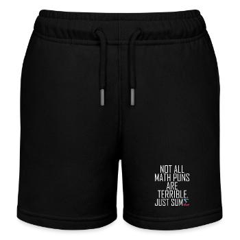Nicht alle Mathe-Wortspiele sind schrecklich lustige Grafik - Kinder Organic Joggingshorts Mini Bolter von Stanley/Stella - Schwarz - Vorne