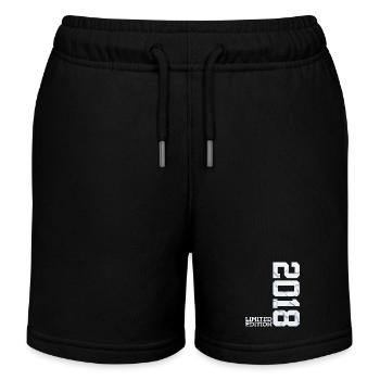 8. GEBURTSTAG LIMITED EDITION 2018 - Kinder Organic Joggingshorts Mini Bolter von Stanley/Stella - Schwarz - Vorne