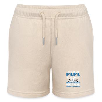 Lumberjack Dad is like a normal dad - Kids Organic Sweat Shorts by Stanley/Stella - soft Ecru - Front