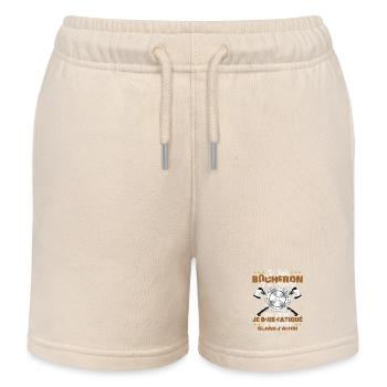 Funny Chainsaw Gift Saying I'm a Lumberjack - Kids Organic Sweat Shorts by Stanley/Stella - soft Ecru - Front