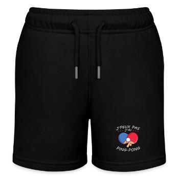 I Can't I Have Ping Pong Humor Geschenk - Kinder Organic Joggingshorts Mini Bolter von Stanley/Stella - Schwarz - Vorne