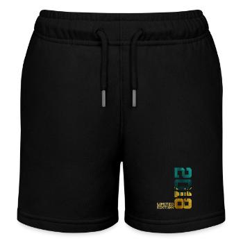 8. GEBURTSTAG LIMITED EDITION 2018 - Kinder Organic Joggingshorts Mini Bolter von Stanley/Stella - Schwarz - Vorne