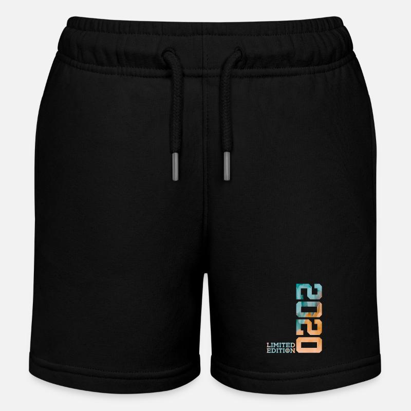 6E ANNIVERSAIRE ÉDITION LIMITÉE 2020 - Short de jogging enfant bio Stanley/Stella - noir