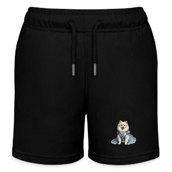 Chien noble - Short de jogging enfant bio Stanley/Stella - noir - Devant